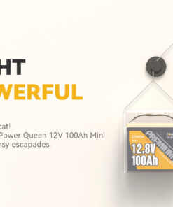 Μπαταρία LiFe-PO4 Power Queen 12.8V 100Ah Mini Built-in 100A BMS