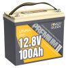 Μπαταριά Λιθίου Power Queen Mini LiFe-PO4 12.8V 100Ah Built-in 100A BMS