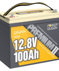 Μπαταριά Λιθίου Power Queen Mini LiFe-PO4 12.8V 100Ah Built-in 100A BMS