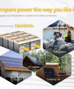 Μπαταριά Λιθίου LiFe-PO4 24V 50Ah με Bluetooth Power Queen Ιδανική για Ηλεκτρική Άγκυρα-Εξωλέμβια