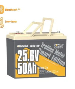 Μπαταριά Λιθίου LiFe-PO4 24V 50Ah με Bluetooth Power Queen Ιδανική για Ηλεκτρική Άγκυρα-Εξωλέμβια