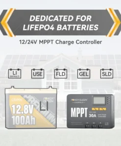 Ρυθμιστής φόρτισης Power Queen MPPT 12/24V 30A με Bluetooth