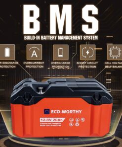 Μπαταρία Λίθιου LiFePO4 12V 20Ah ECO-WORTHY