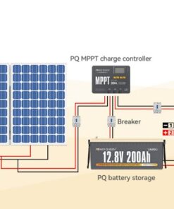 Ρυθμιστής φόρτισης Power Queen MPPT 12/24V 30A με Bluetooth