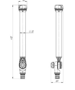 Προέκταση Σπαστή FASTen FEx250 385mm