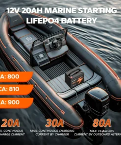 Μπαταρία Λιθίου-LiFePO4 Εκκίνησης Marine 12V 20Ah 800 CCA LiTime