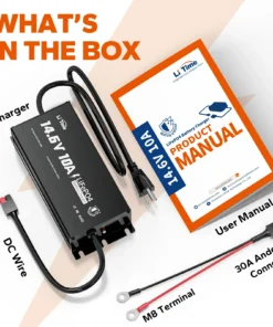 Φορτιστής Μπαταρίας Λιθίου LiFePO4 LiTime 12V 10A Αδιάβροχος IP65