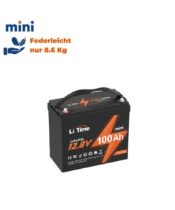 Μπαταριά Λιθίου 12v 100Ah Mini LiFe-PO4 LiTime