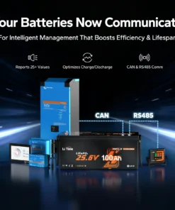 Fishing Accessories - Μπαταρία Λιθίου LiFePO4 24V 100Ah LiTime Smart ComFlex Bluetooth & Συμβατή με Victron ΔΩΡΕΑΝ ΜΕΤΦΟΡΙΚΑ 12 Μπαταρία Λιθίου LiFePO4 24V 100Ah LiTime Smart ComFlex Bluetooth & Συμβατή με Victron