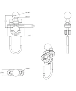Βάση Στήριξης για Σωλήνα - Ρέλι RAM MOUNTS B 1″ 13mm -32mm