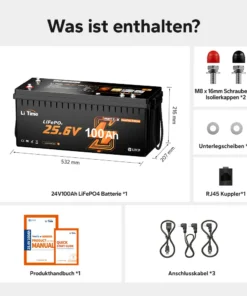 Fishing Accessories - Μπαταρία Λιθίου LiFePO4 24V 100Ah LiTime Smart ComFlex Bluetooth & Συμβατή με Victron ΔΩΡΕΑΝ ΜΕΤΦΟΡΙΚΑ 18 Μπαταρία Λιθίου LiFePO4 24V 100Ah LiTime Smart ComFlex Bluetooth & Συμβατή με Victron