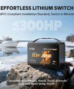 Μπαταρία Λιθίου-LiFePO4 12V 165Ah 1200 CCA Marine Διπλής Χρήσης Bluetooth & Αυτοθέρμανση