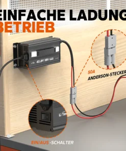 Φορτιστής Μπαταρίας Λιθίου / LiFePO4 36V/43.8V 18A LiTime ΔΩΡΕΑΝ ΜΕΤΑΦΟΡΙΚΑ - Image 8