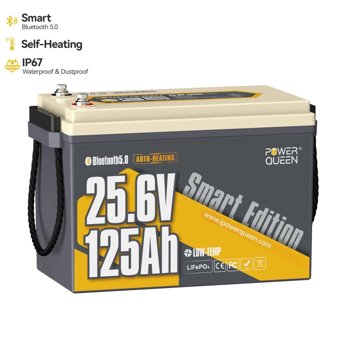 Fishing Accessories - Μπαταρία Λιθίου LiFePO4 24V 125Ah Marine Smart Bluetooth Power Queen Αυτοθερμαινόμενη 1 Μπαταρία Λιθίου LiFePO4 24V 125Ah Marine Smart Bluetooth Power Queen Αυτοθερμαινόμενη