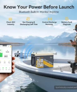 Fishing Accessories - Μπαταρία Λιθίου LiFePO4 24V 125Ah Marine Smart Bluetooth Power Queen Αυτοθερμαινόμενη 22 Μπαταρία Λιθίου LiFePO4 24V 125Ah Marine Smart Bluetooth Power Queen Αυτοθερμαινόμενη
