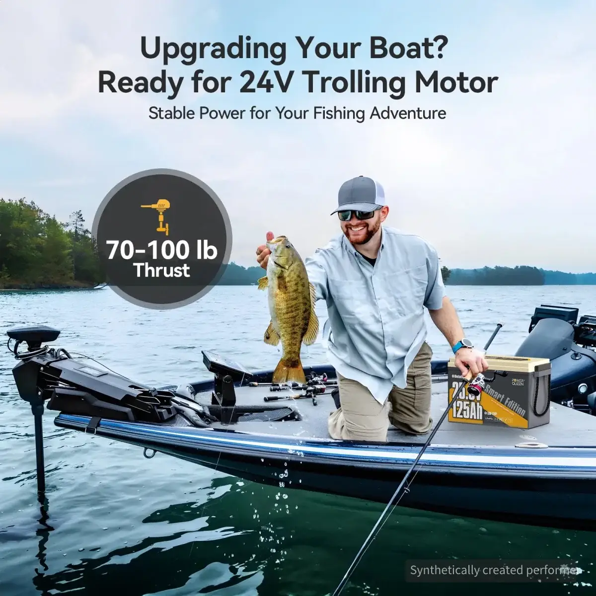 Fishing Accessories - Μπαταρία Λιθίου LiFePO4 24V 125Ah Marine Smart Bluetooth Power Queen Αυτοθερμαινόμενη 3 Μπαταρία Λιθίου LiFePO4 24V 125Ah Marine Smart Bluetooth Power Queen Αυτοθερμαινόμενη